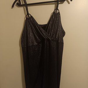 Shimery black silver Top